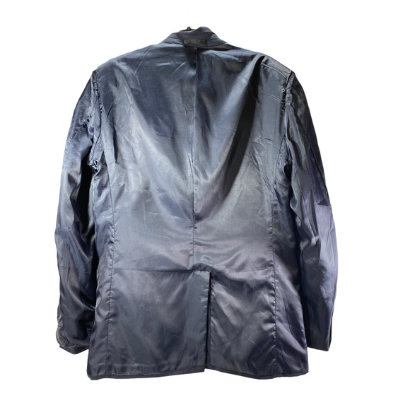 Bagozza Men's Size 44L US / 54 European 100% Wool Navy Lined Sports Jacket - Picture 3 of 9